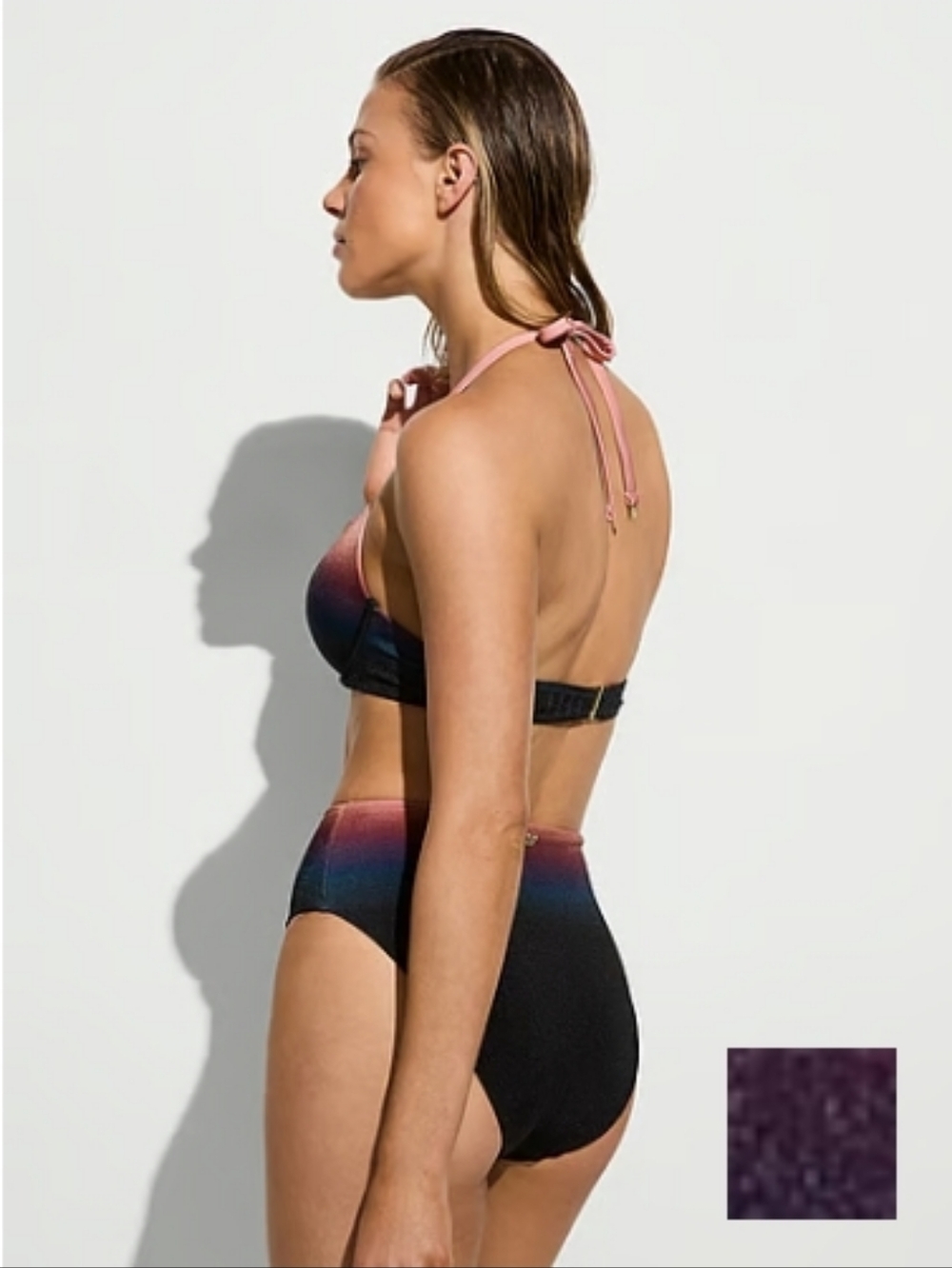 Victoria's Secret Archives Sunset Ombre High-Waist Full Coverage Bikini Bottom